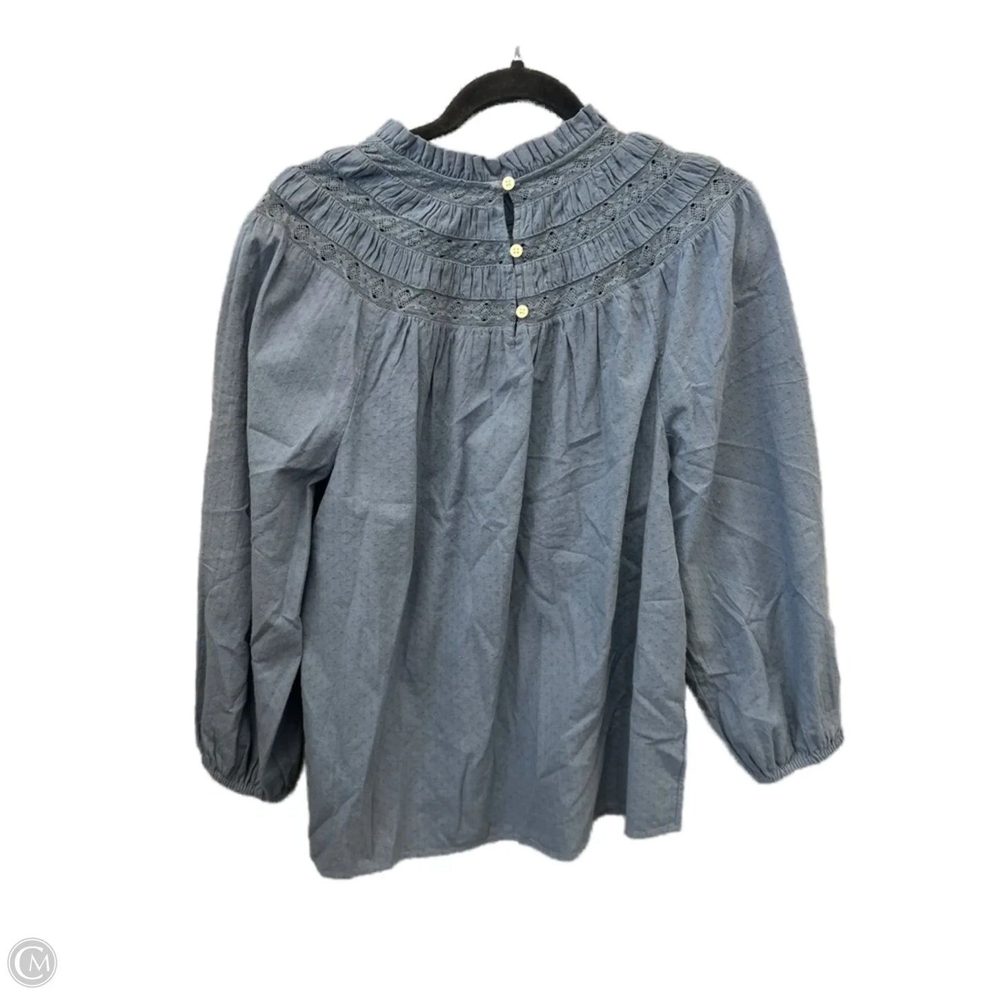 Top Long Sleeve By Loft In Blue, Size: M