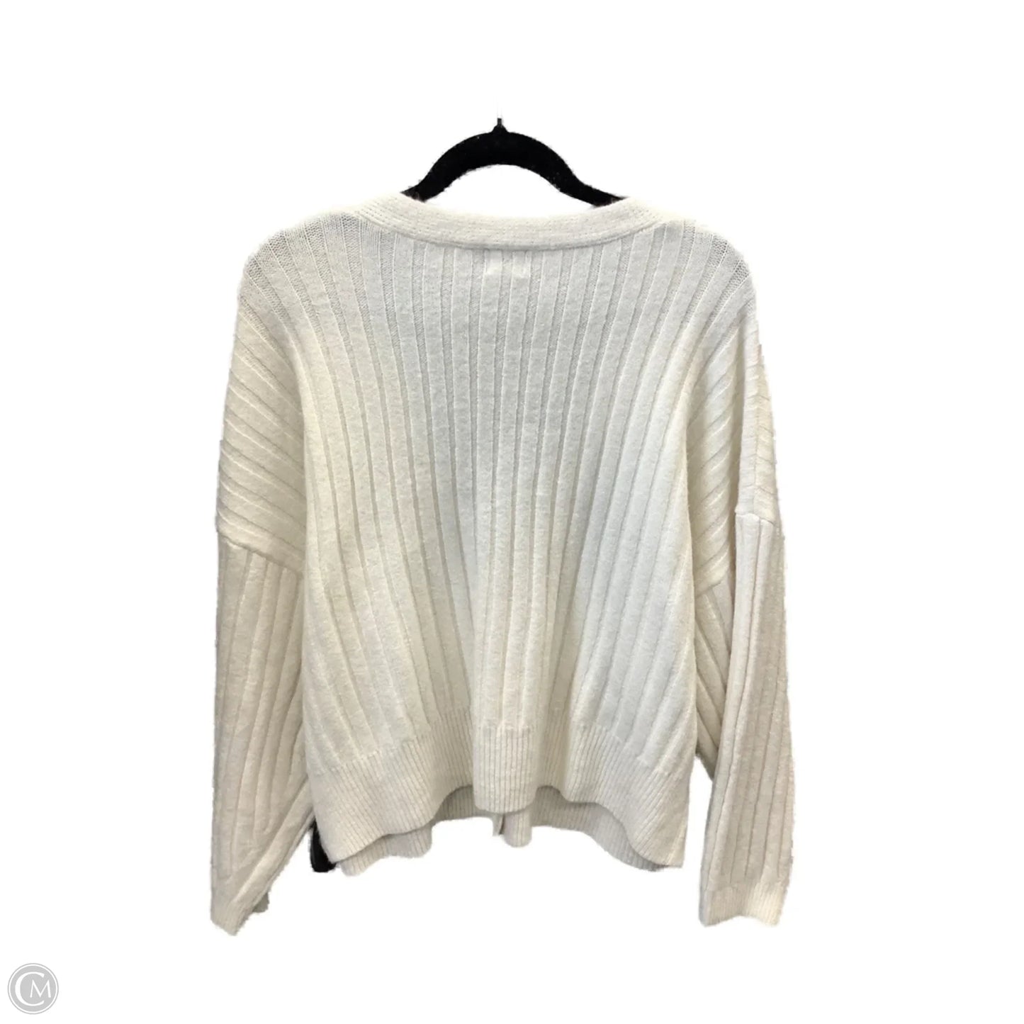 Sweater Cardigan By A New Day In White, Size: Xxl