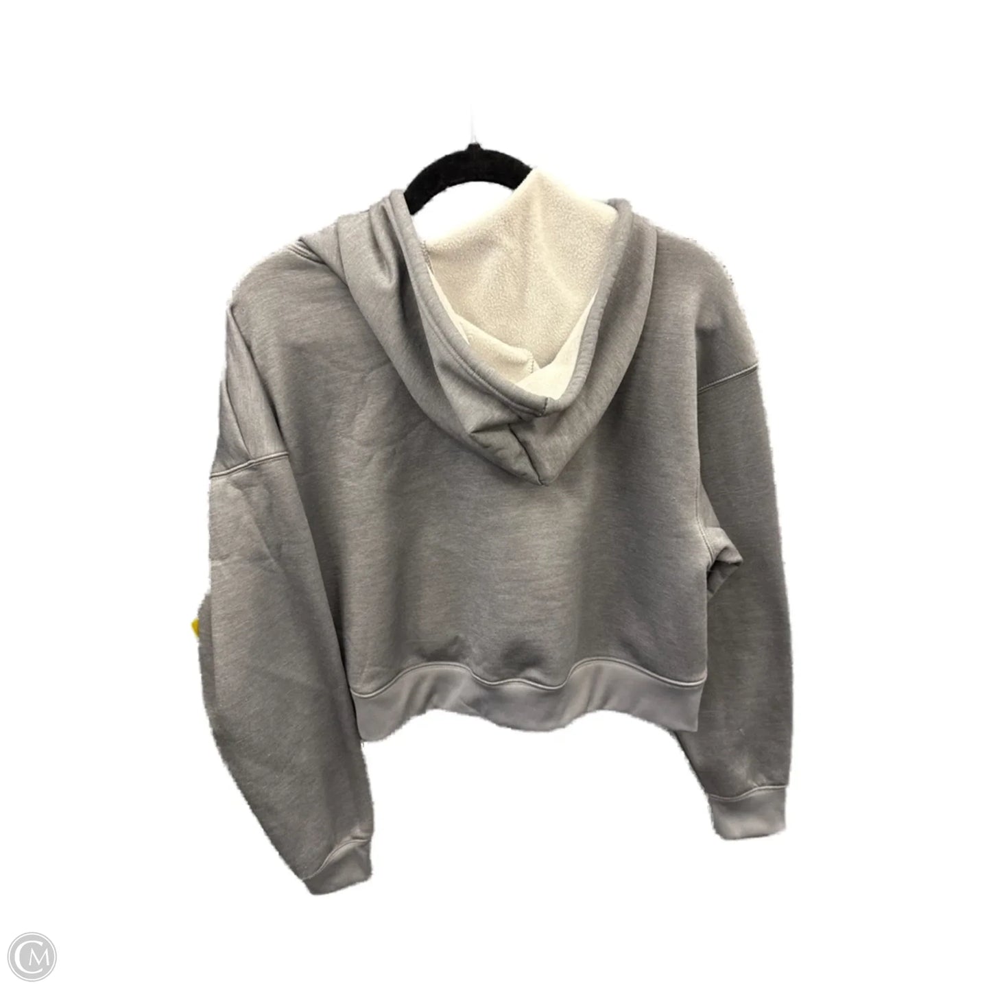 Athletic Sweatshirt Hoodie By Nike Apparel In Grey, Size: M