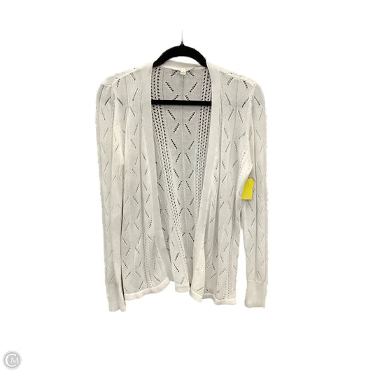 Sweater Cardigan By Cyrus In White, Size: L