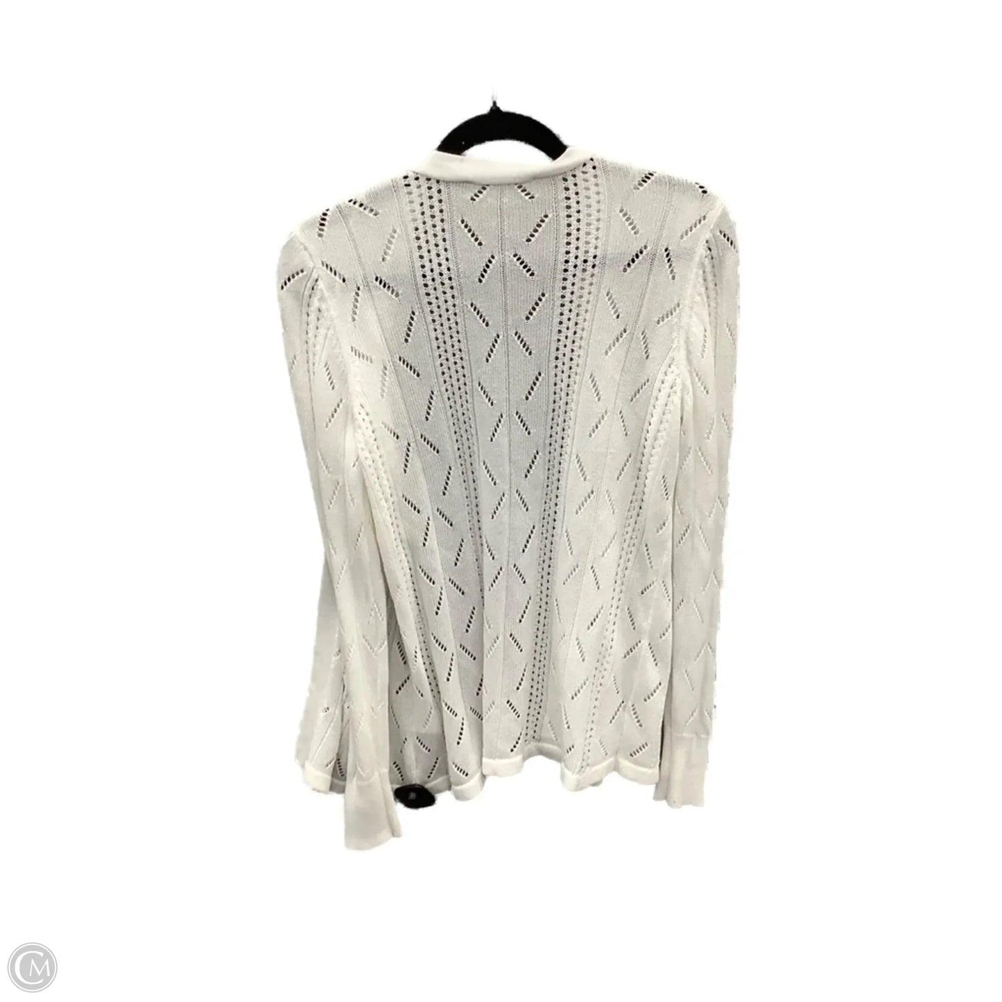 Sweater Cardigan By Cyrus In White, Size: L
