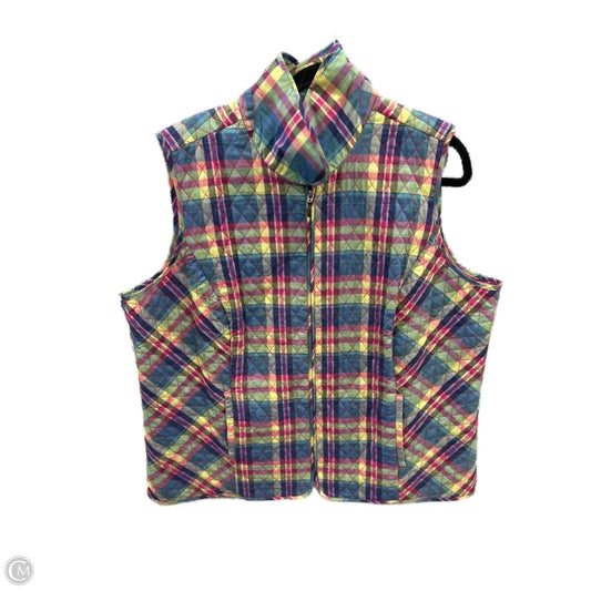 Vest Puffer & Quilted By Cj Banks In Multi-colored, Size: 2x