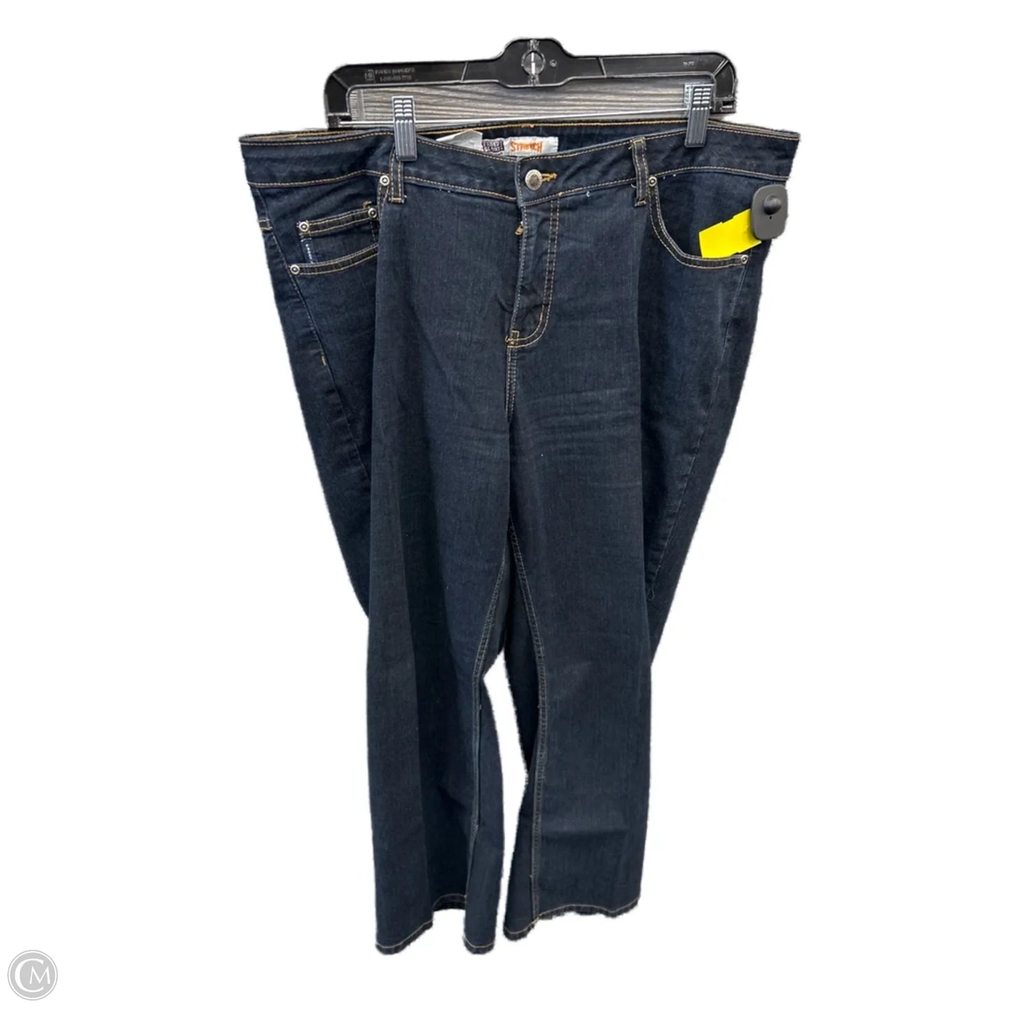 Jeans Straight By Faded Glory In Blue Denim, Size: 18