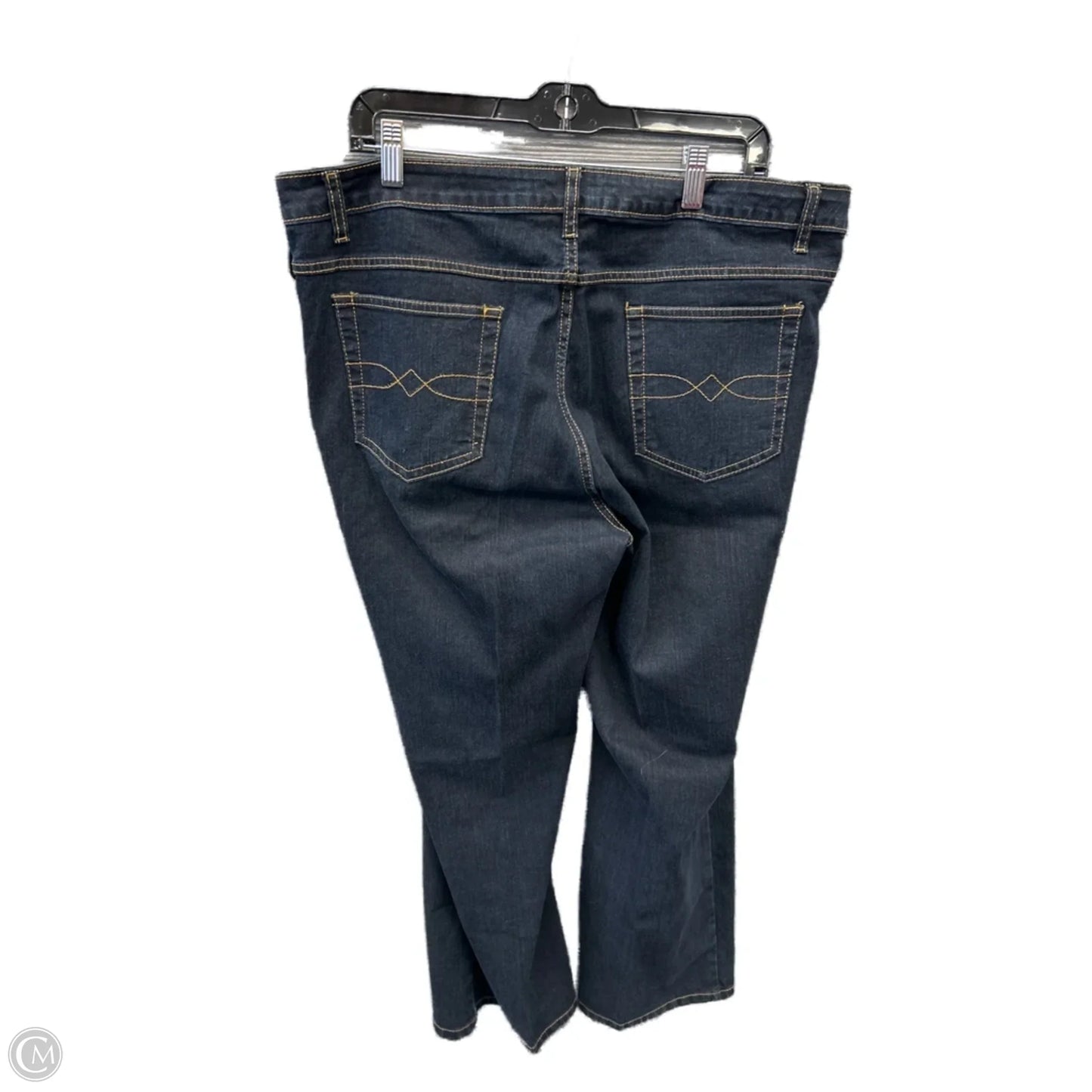 Jeans Straight By Faded Glory In Blue Denim, Size: 18