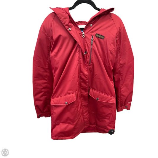 Coat Parka By Columbia In Red, Size: L