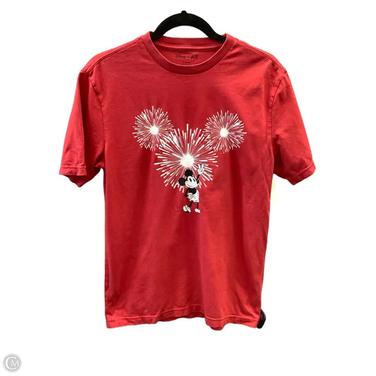 Top Short Sleeve By American Eagle In Red, Size: S