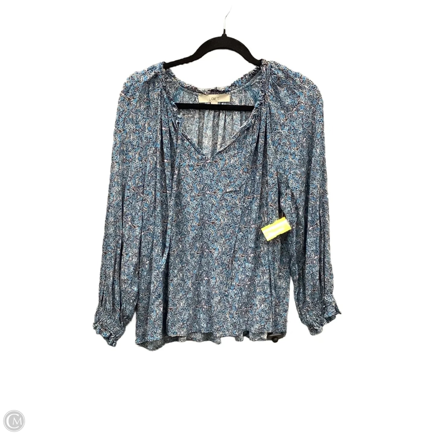 Top Long Sleeve By Loft In Blue, Size: L