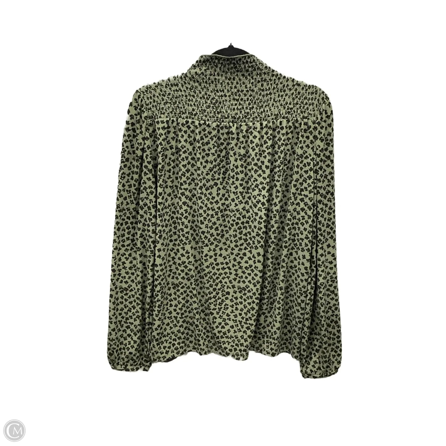 Top Long Sleeve By Ann Taylor In Green, Size: L