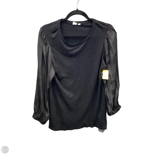 Top Long Sleeve By Gap In Black, Size: M