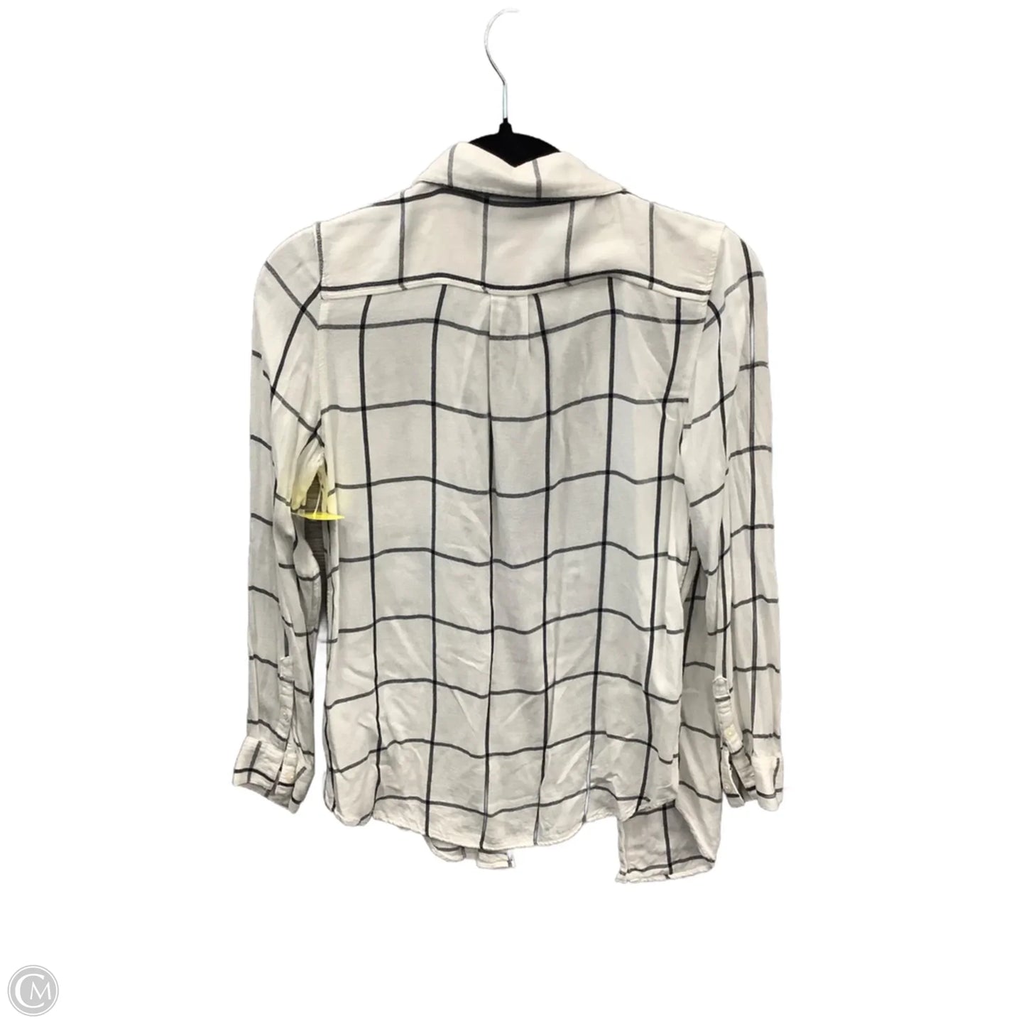 Top Long Sleeve By Banana Republic In White, Size: Xs