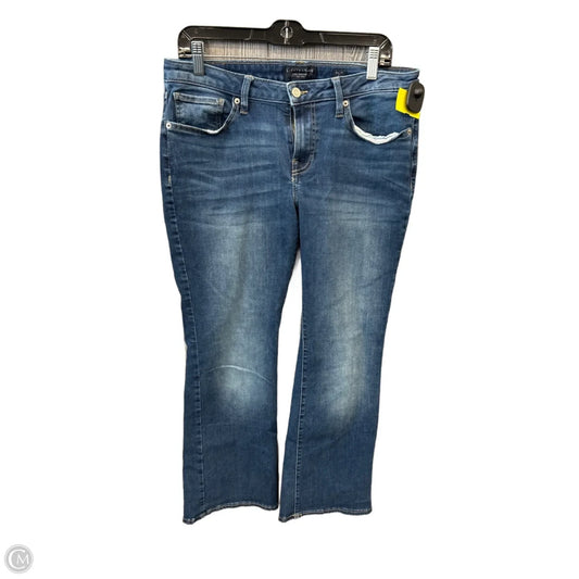 Jeans Flared By Lucky Brand In Blue Denim, Size: 12