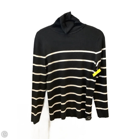 Top Long Sleeve By Chicos In Black, Size: M