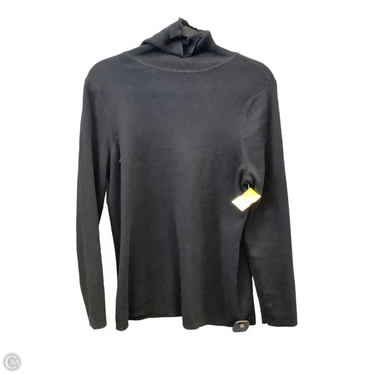 Top Long Sleeve By Chicos In Black, Size: L