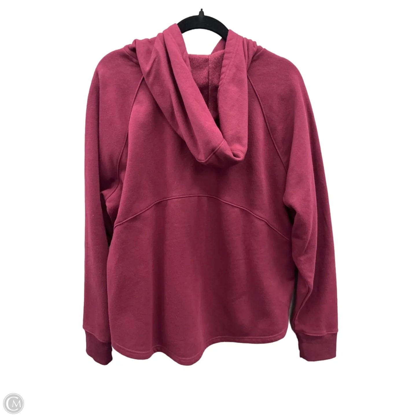 Sweatshirt Hoodie By Tek Gear In Maroon, Size: 1x