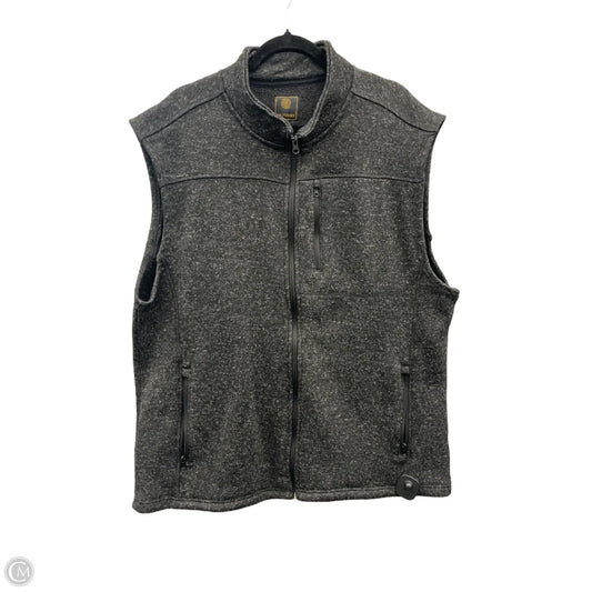 Vest Fleece By Clothes Mentor In Grey, Size: 4x
