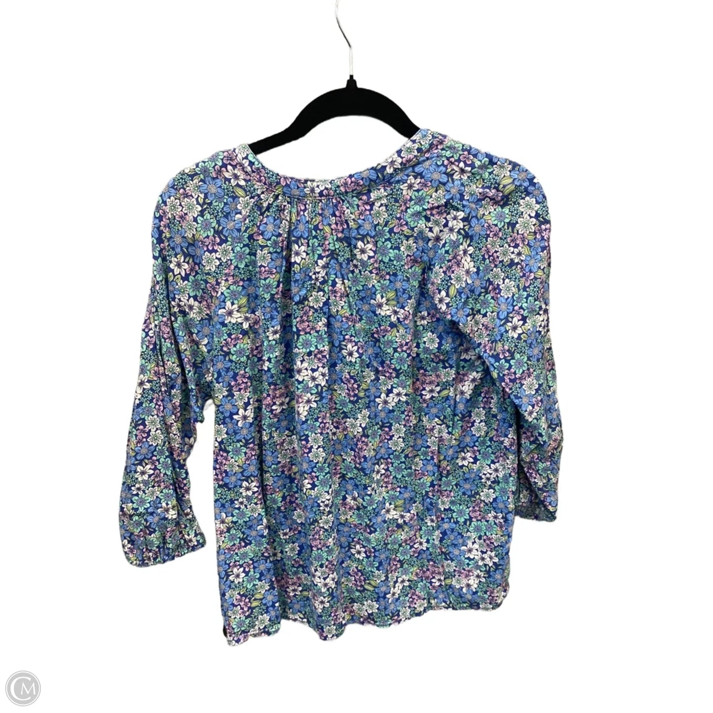 Top 3/4 Sleeve By St Johns Bay In Blue, Size: S