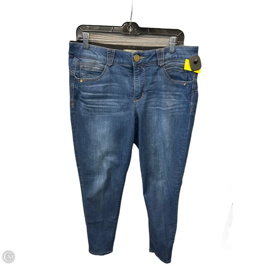 Jeans Skinny By Democracy In Blue Denim, Size: 12
