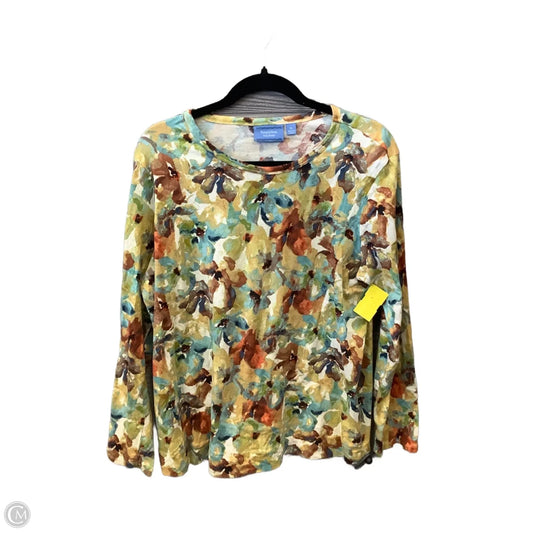 Top Long Sleeve By Simply Vera In Multi-colored, Size: Xl