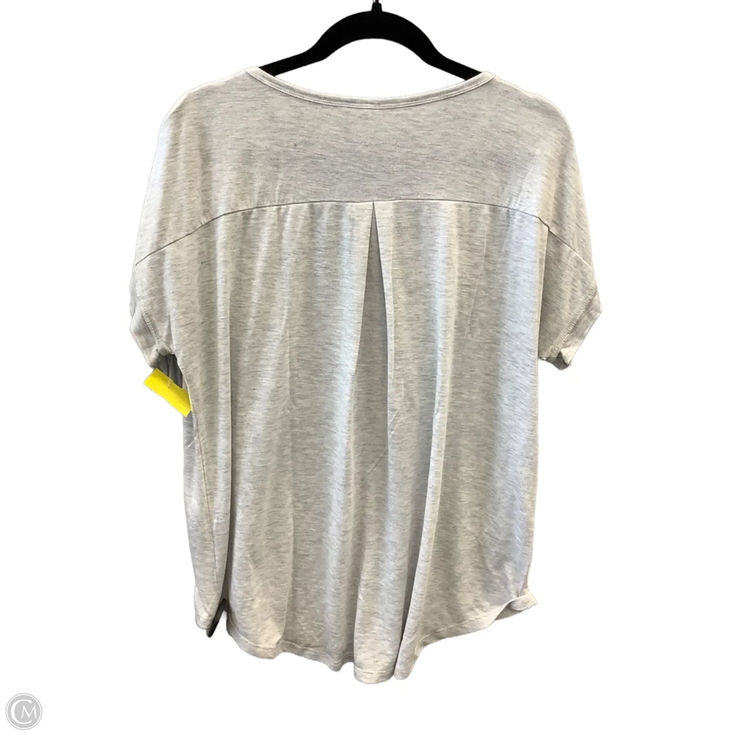 Top Short Sleeve By Cato In Grey, Size: L