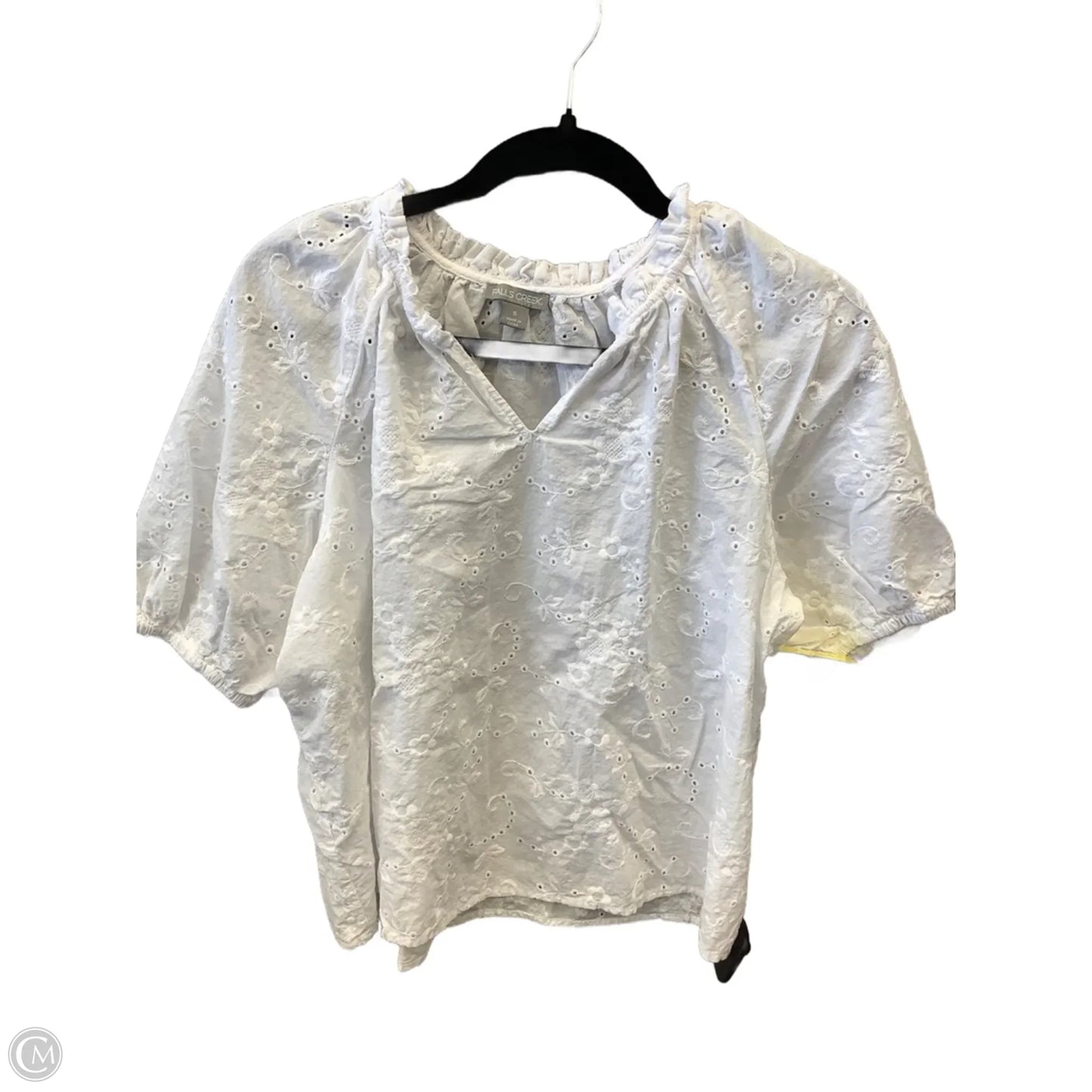 Top Short Sleeve By Falls Creek In White, Size: S