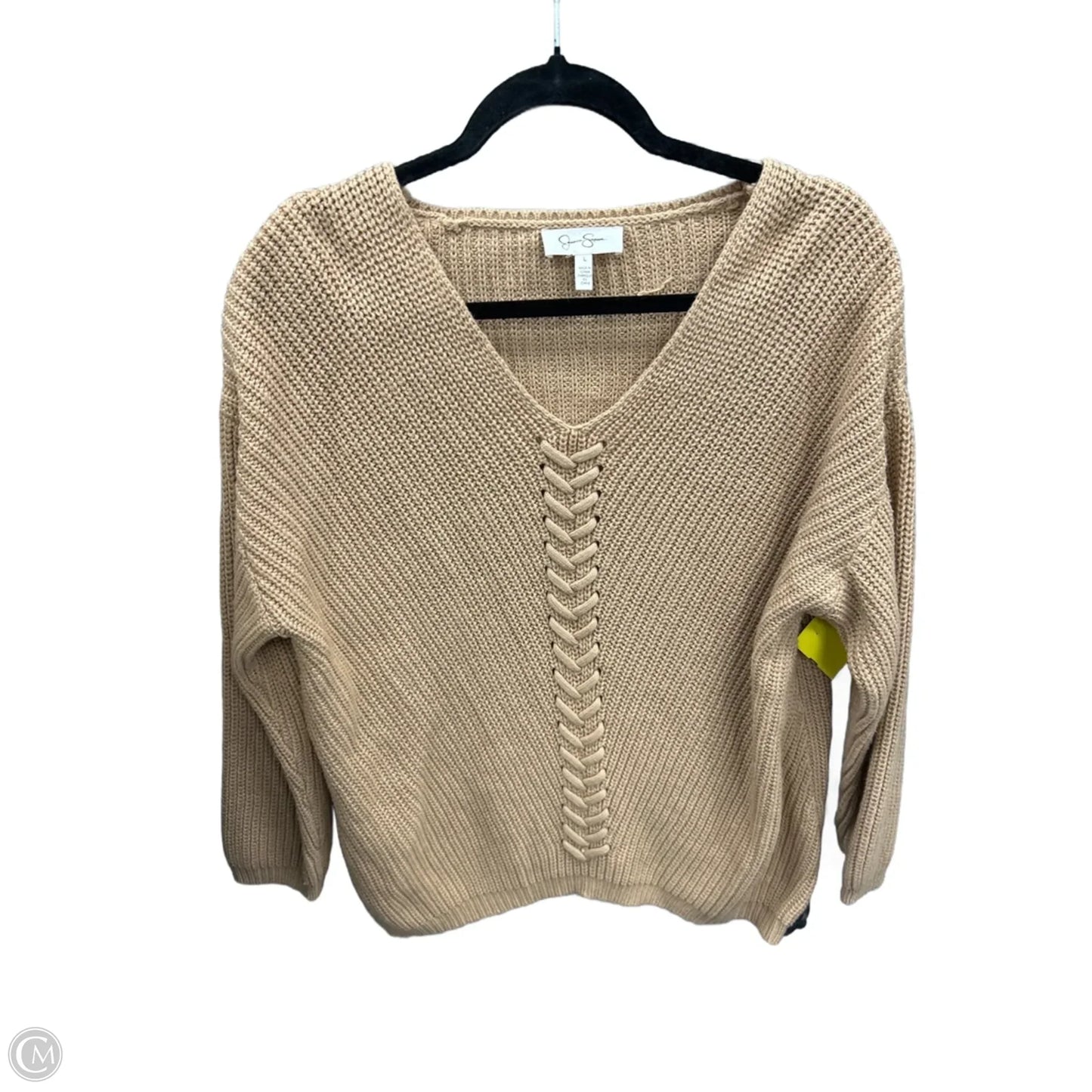 Sweater By Jessica Simpson In Brown, Size: L