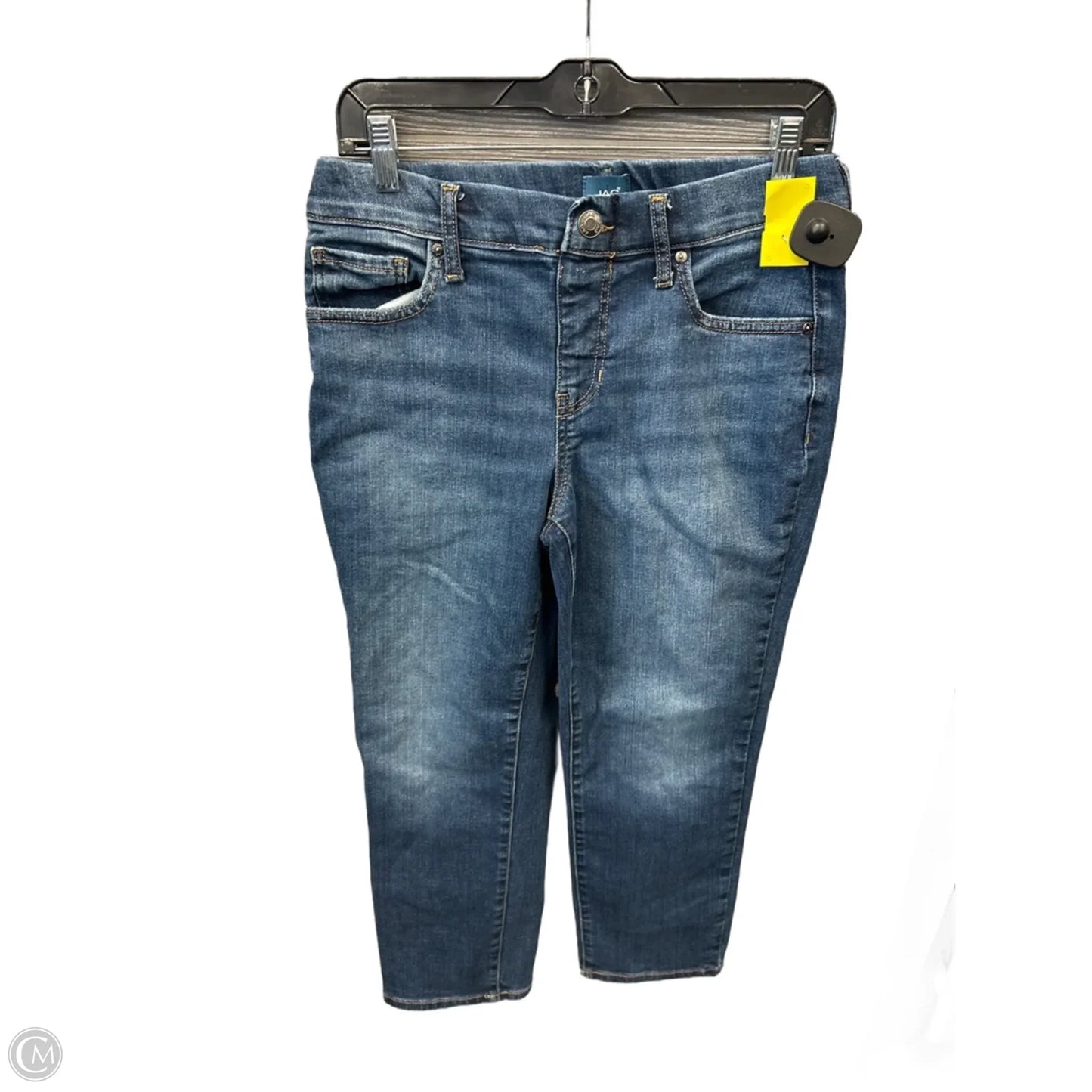 Jeans Cropped By Jag In Blue Denim, Size: 8