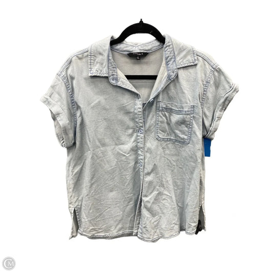 Top Short Sleeve By Stitch Star In Blue Denim, Size: S