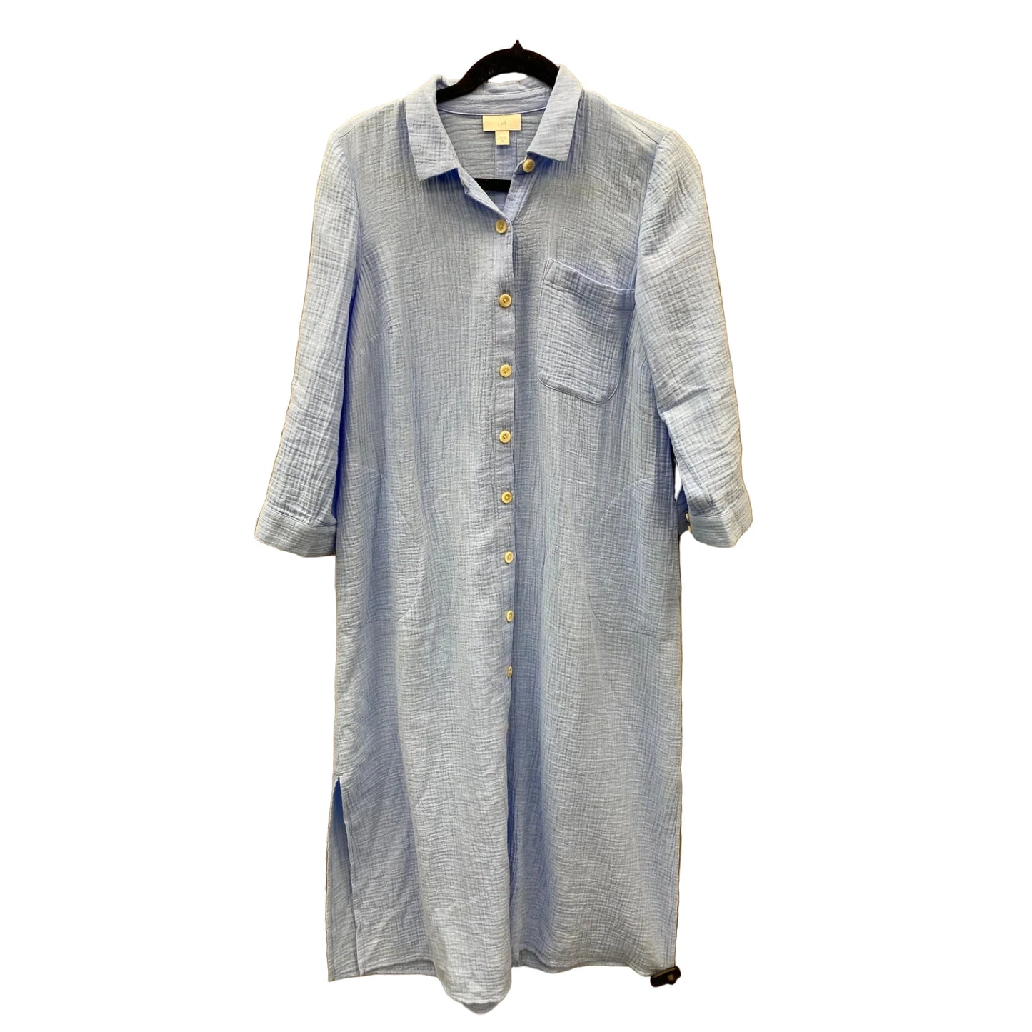 Dress Casual Midi By J. Jill In Blue, Size: Xs