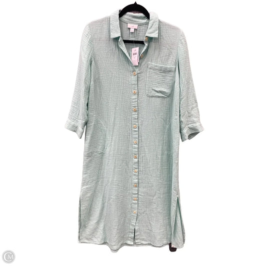 Dress Casual Midi By J. Jill In Green, Size: Xs