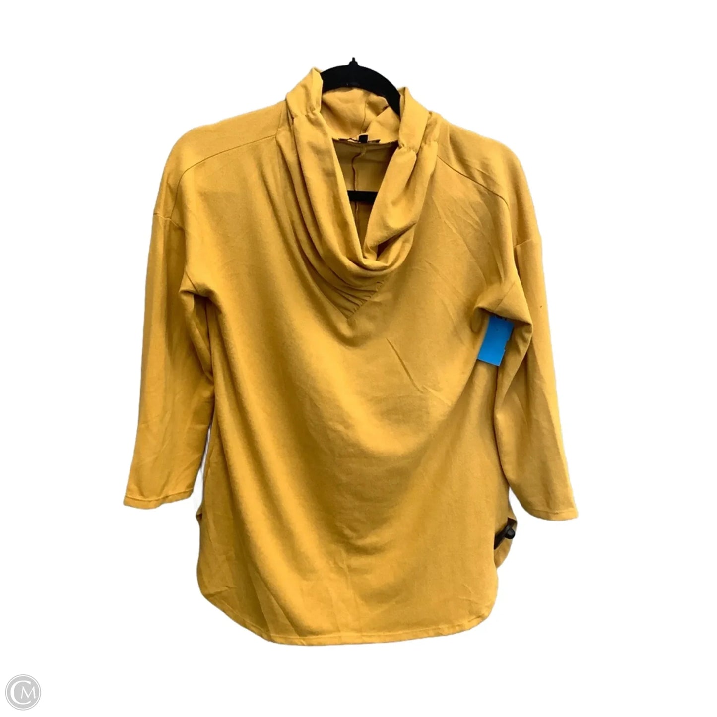 Top Long Sleeve By Iris In Yellow, Size: M