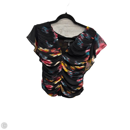 Blouse Short Sleeve By White House Black Market In Black, Size: S