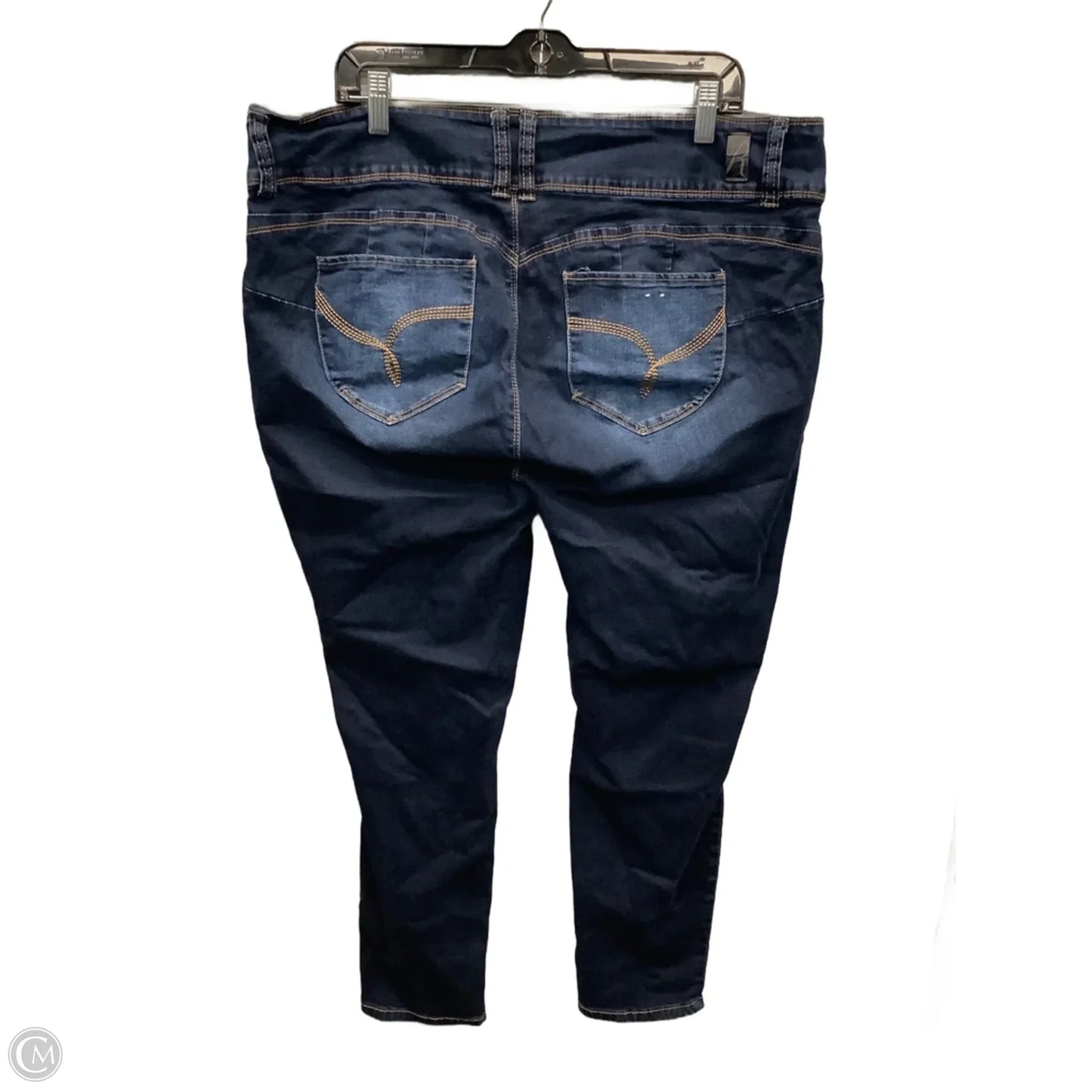 Jeans Skinny By Royalty In Blue Denim, Size: 20