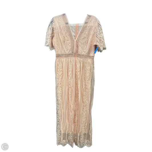 Dress Party Long By Cmf In Peach, Size: Xl