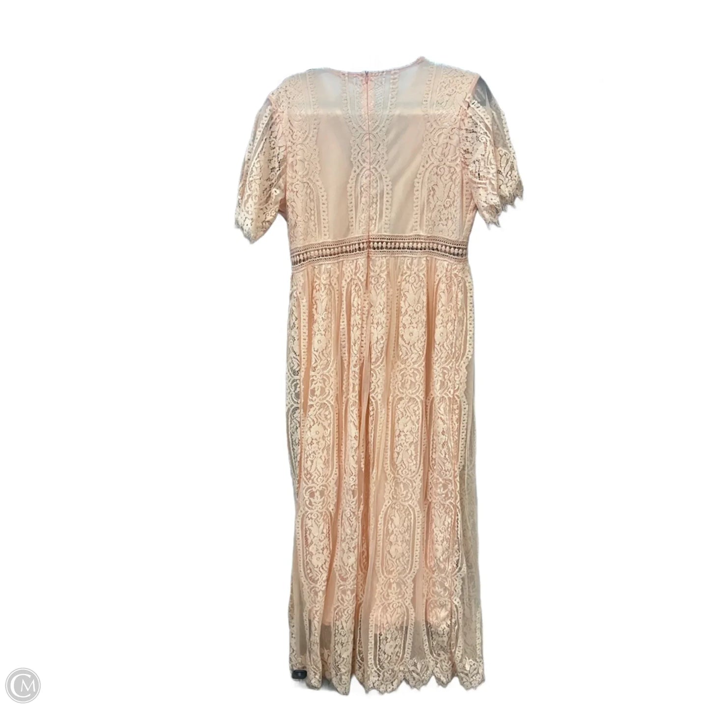 Dress Party Long By Cmf In Peach, Size: Xl