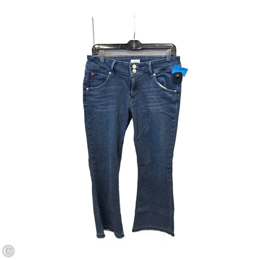 Jeans Flared By Hudson In Blue Denim, Size: 8