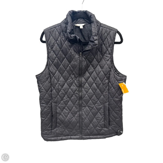Vest Puffer & Quilted By Time And Tru In Black, Size: L