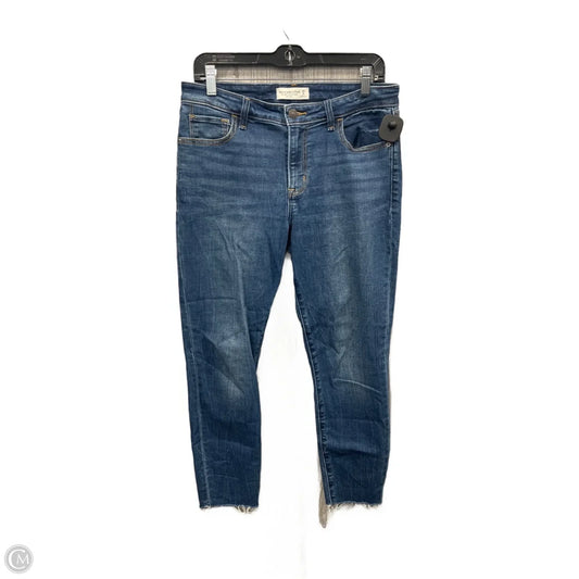 Jeans Skinny By Abercrombie And Fitch In Blue Denim, Size: 8