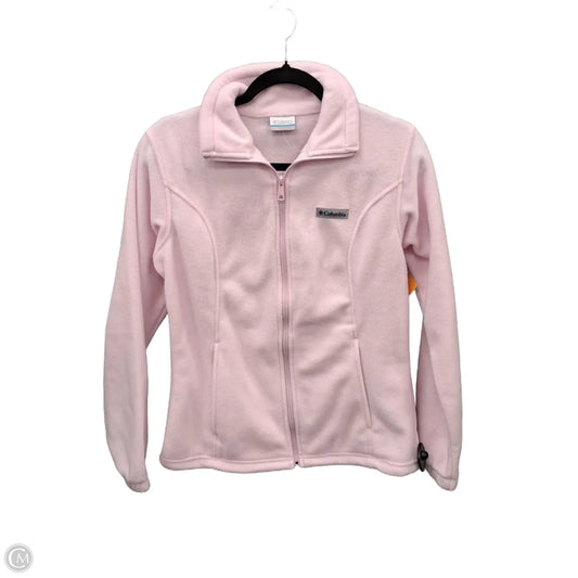 Jacket Fleece By Columbia In Pink, Size: S