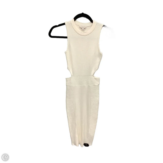 Dress Casual Midi By Guess In White, Size: Xs