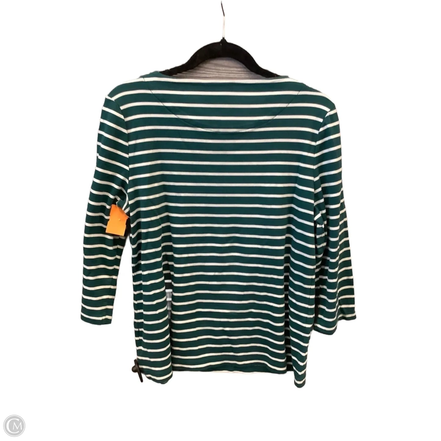 Top 3/4 Sleeve Basic By Croft And Barrow In Green, Size: L