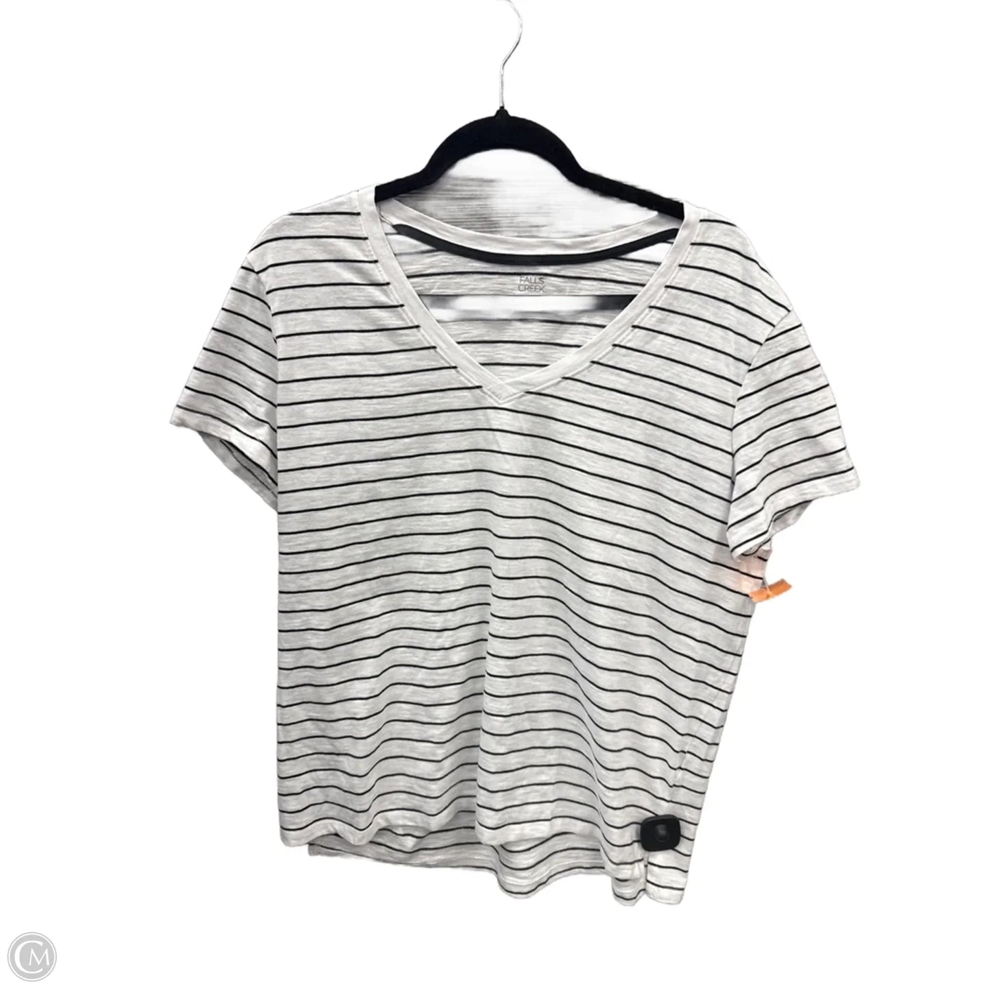 Top Short Sleeve By Falls Creek In White, Size: L