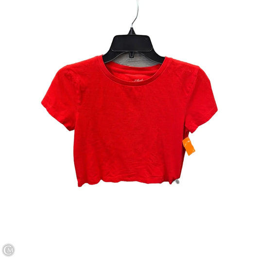 Top Short Sleeve Basic By Universal Thread In Red, Size: Xs