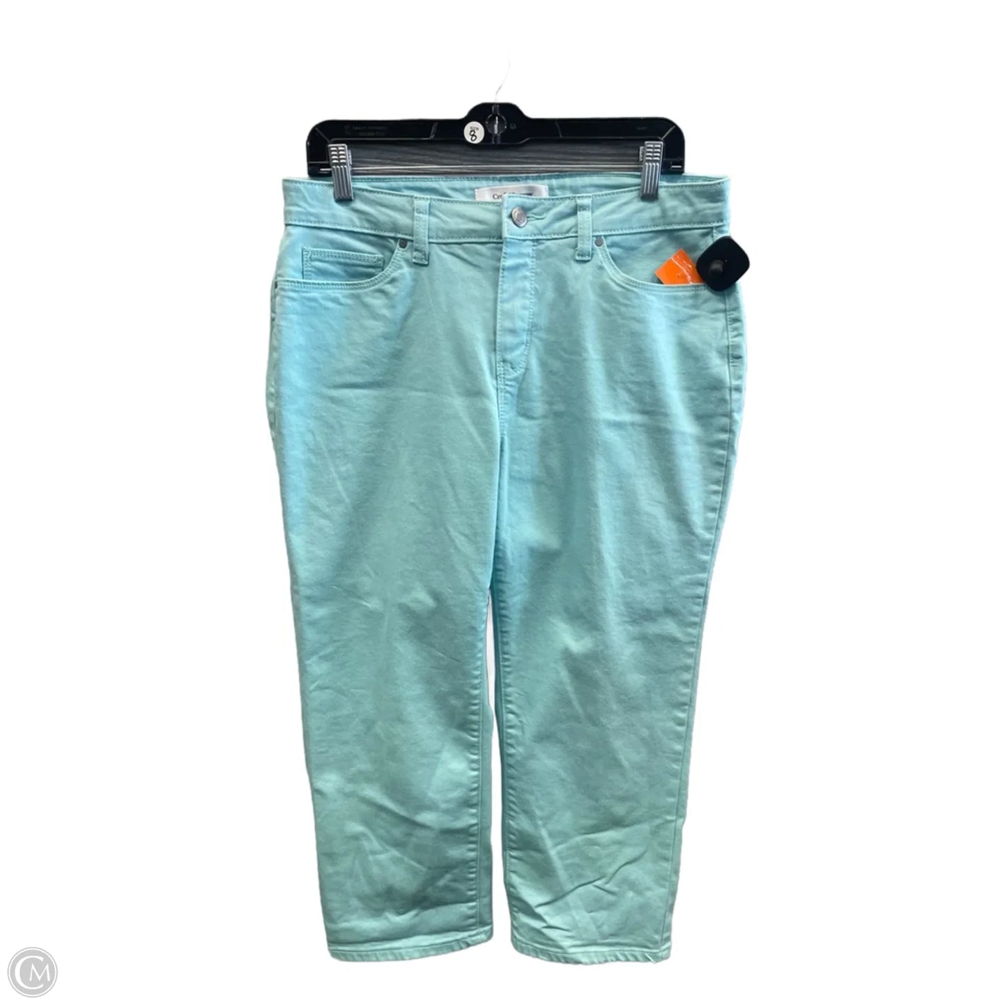 Jeans Cropped By Croft And Barrow In Blue, Size: 12