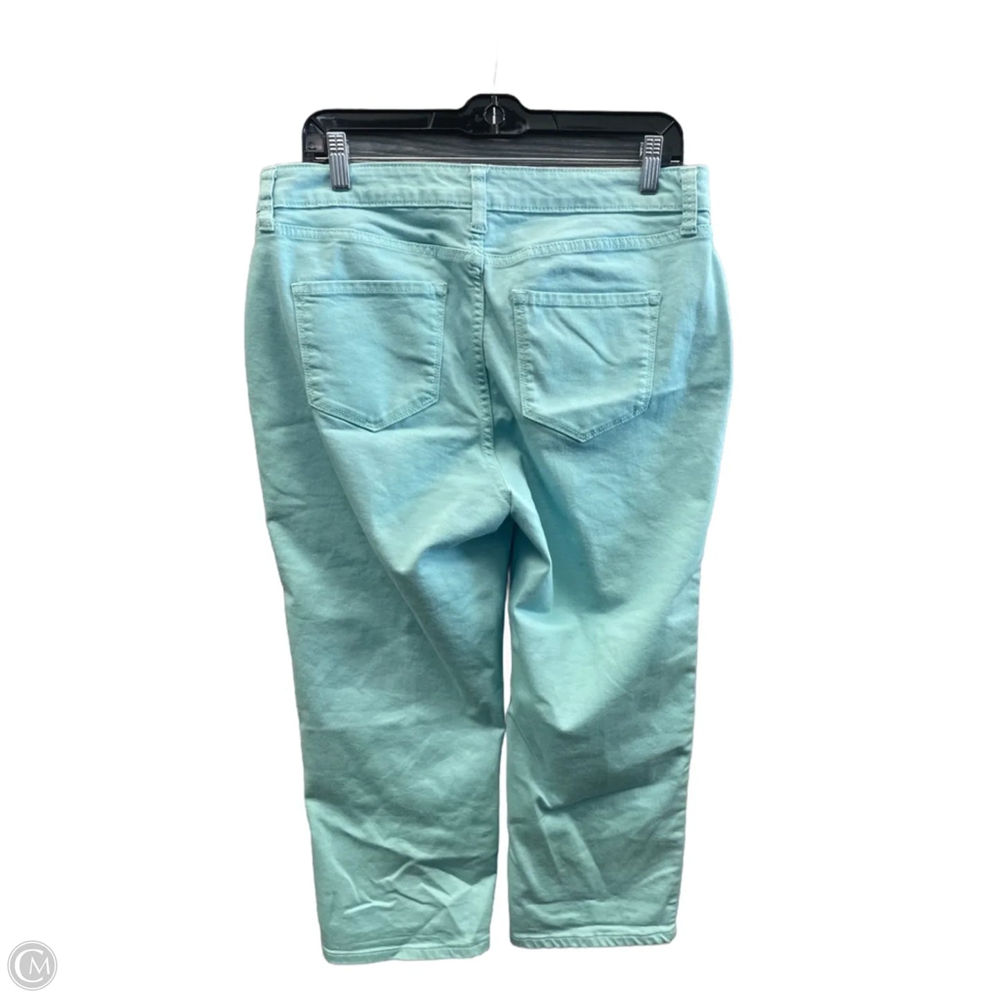 Jeans Cropped By Croft And Barrow In Blue, Size: 12