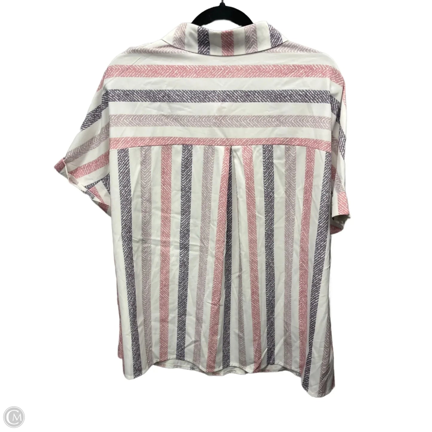 Top Short Sleeve By Clothes Mentor In White, Size: Xxl