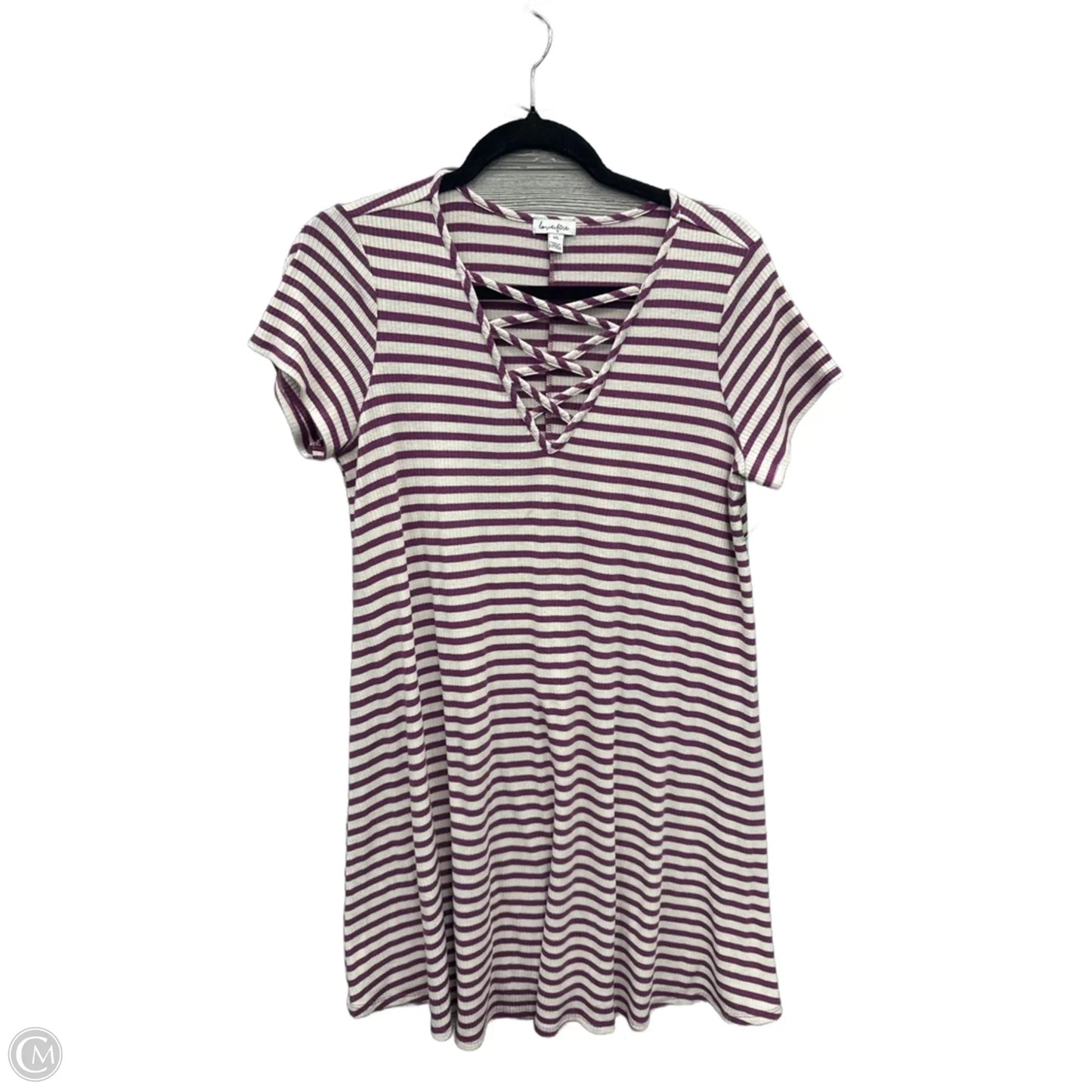 Dress Casual Short By Love Fire In Purple, Size: L