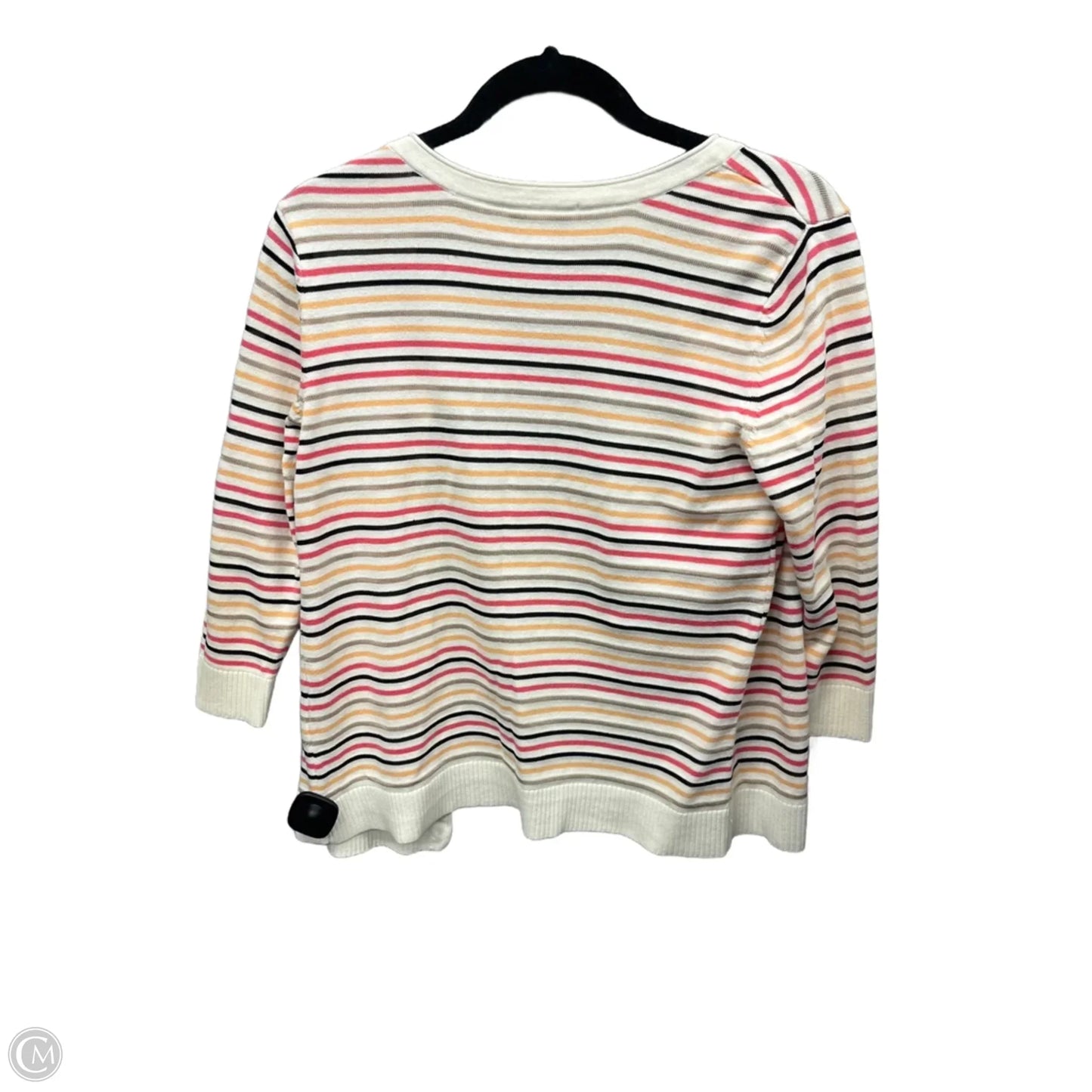 Cardigan By Christopher And Banks In Striped Pattern, Size: S