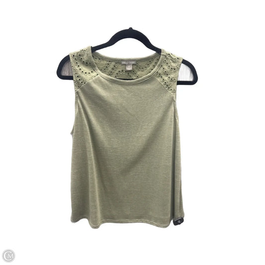Top Sleeveless By Falls Creek In Green, Size: M