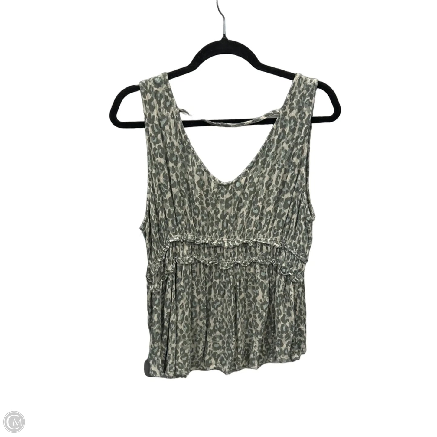Top Sleeveless By Maurices In Green, Size: Xl