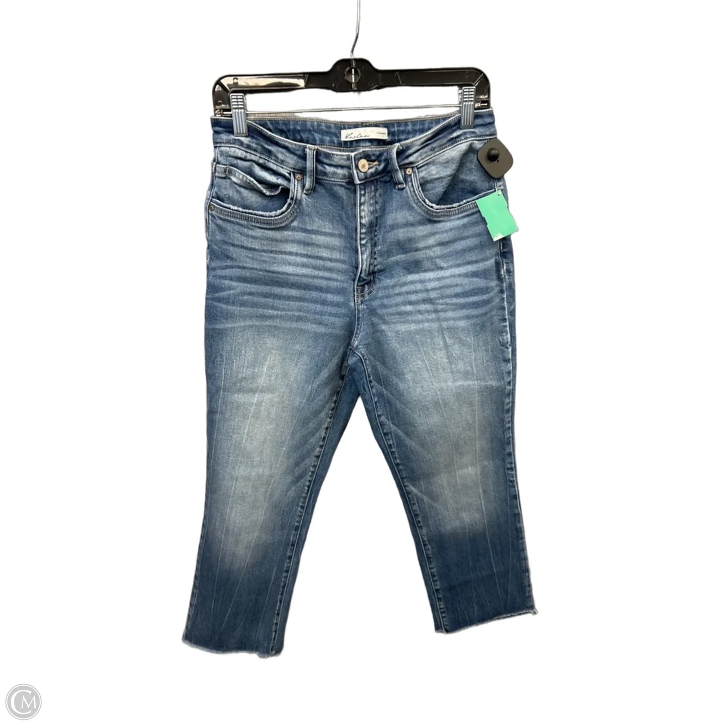 Jeans Cropped By Kancan In Blue Denim, Size: 6